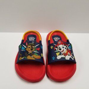 Paw Patrol Boy's Strapy Sandals-Red & Blue 9/10